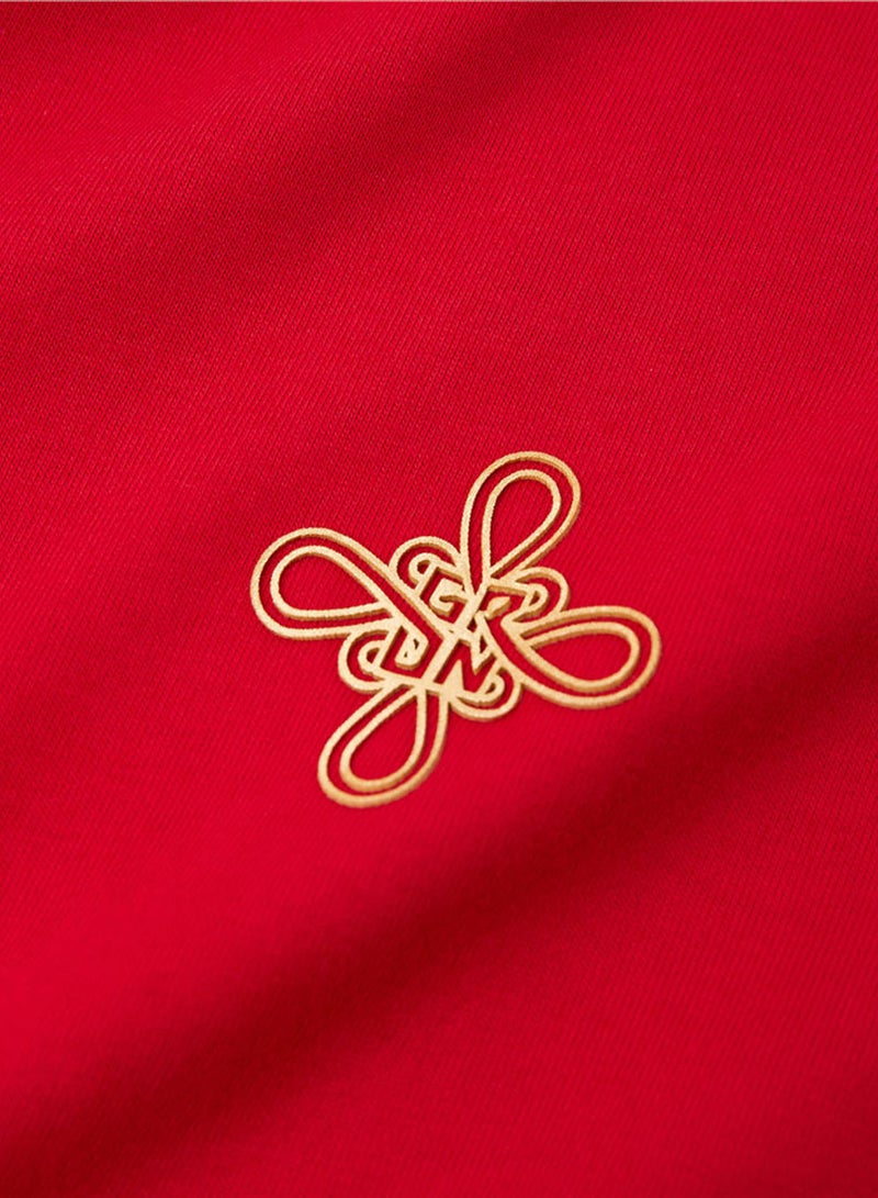 GIORDANO Men’s Slim Fit Prosperity Gallop CNY Print Tee - Image 4